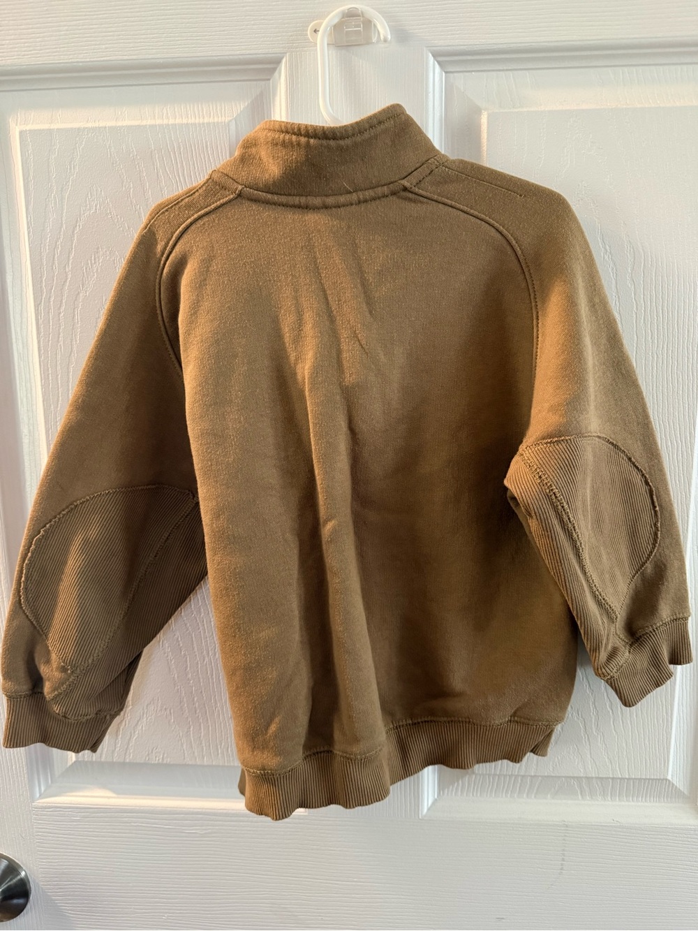 ZARA Tan Quarter-Zip Pullover - Picture 3 of 3